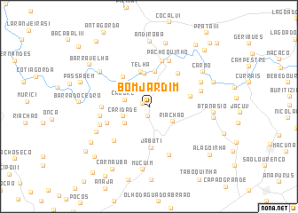 map of Bom Jardim