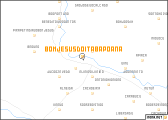 map of Bom Jesus do Itabapoana