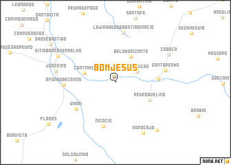 map of Bom Jesus