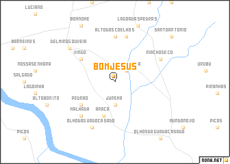 map of Bom Jesus