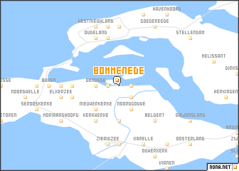 map of Bommenede