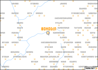 map of Bomodin