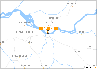 map of Bomokandi