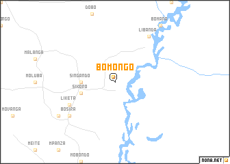 map of Bomongo