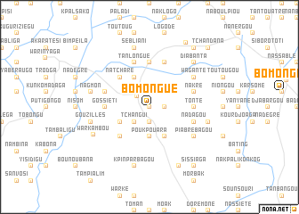 map of Bomongué