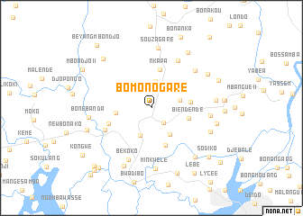 map of Bomono Gare