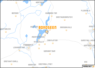 map of Bomoseen