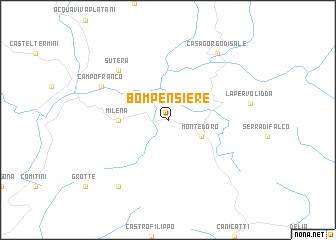 map of Bompensiere