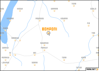 map of Bomponi