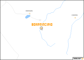 map of Bom Princípio