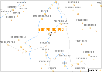 map of Bom Princípio