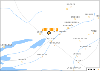 map of Bonābād