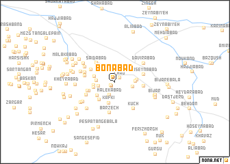 map of Bonābād