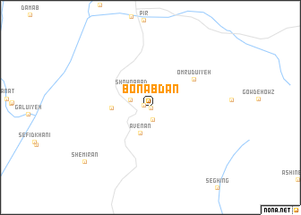 map of Bon Ābdān