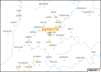 map of Bonaffa