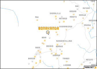 map of Bonakanda