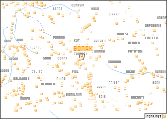 map of Bonak