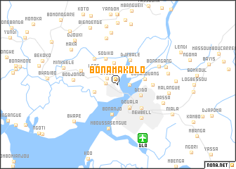 map of Bonamakolo