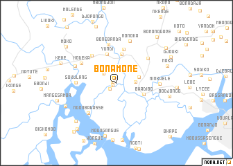 map of Bonamoné