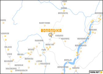 map of Bonandika