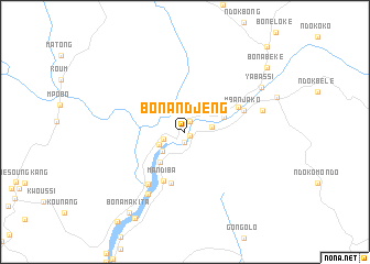 map of Bonandjeng