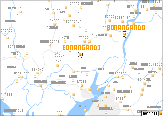 map of Bonangando