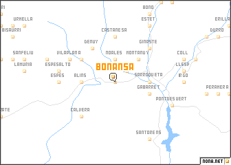 map of Bonansa