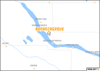 map of Bonanza Grove