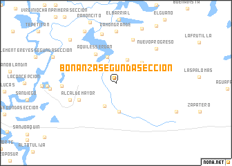 map of Bonanza Segunda Sección