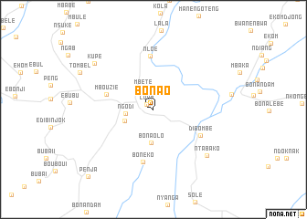 map of Bonao