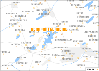 map of Bonaparte Landing