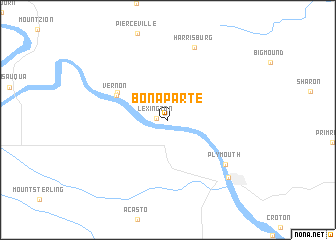 map of Bonaparte