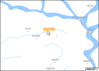 map of Bonāp