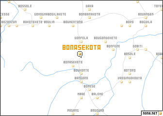 map of Bonasé Kota