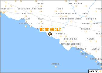 map of Bonassola