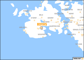 map of Bonäs