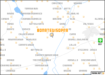 map of Bonate di Sopra