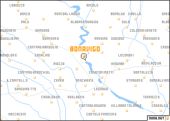 map of Bonavigo