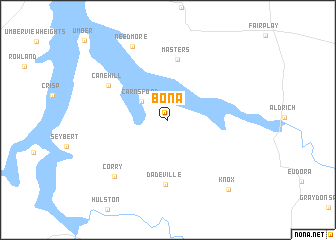 map of Bona