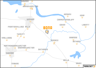 map of Bona