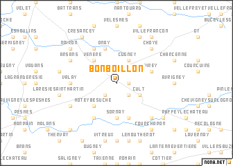 map of Bonboillon