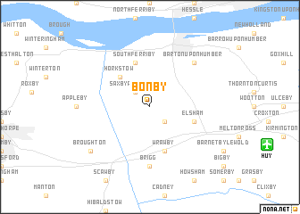 map of Bonby