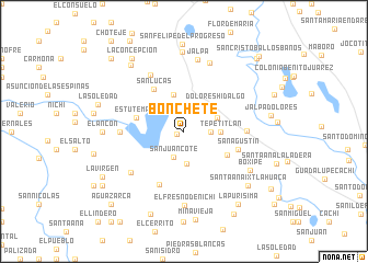 map of Boncheté