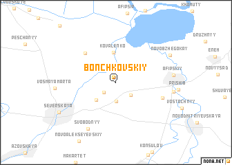 map of Bonchkovskiy