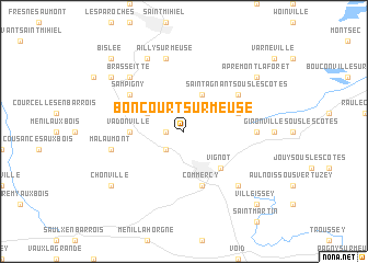 map of Boncourt-sur-Meuse