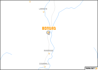 map of Bondad