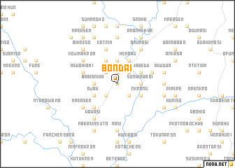 map of Bondai