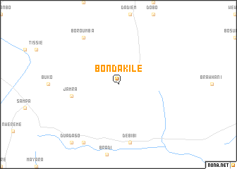 map of Bondakile