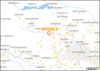 map of Bondale