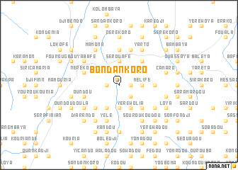 map of Bondankoro